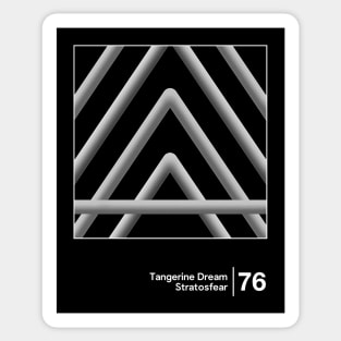 Tangerine Dream - Stratosfear / Minimal Style Graphic Design Sticker